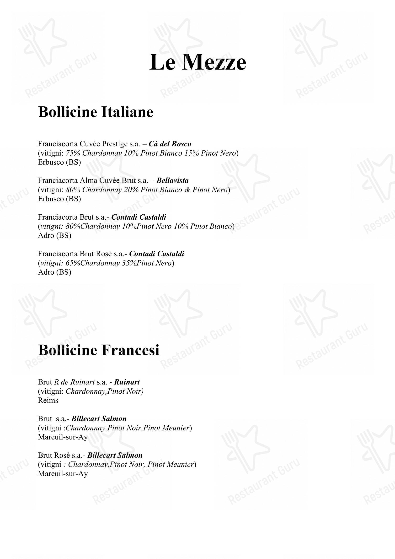 菜单 per Ristorante da Fino in Riccione