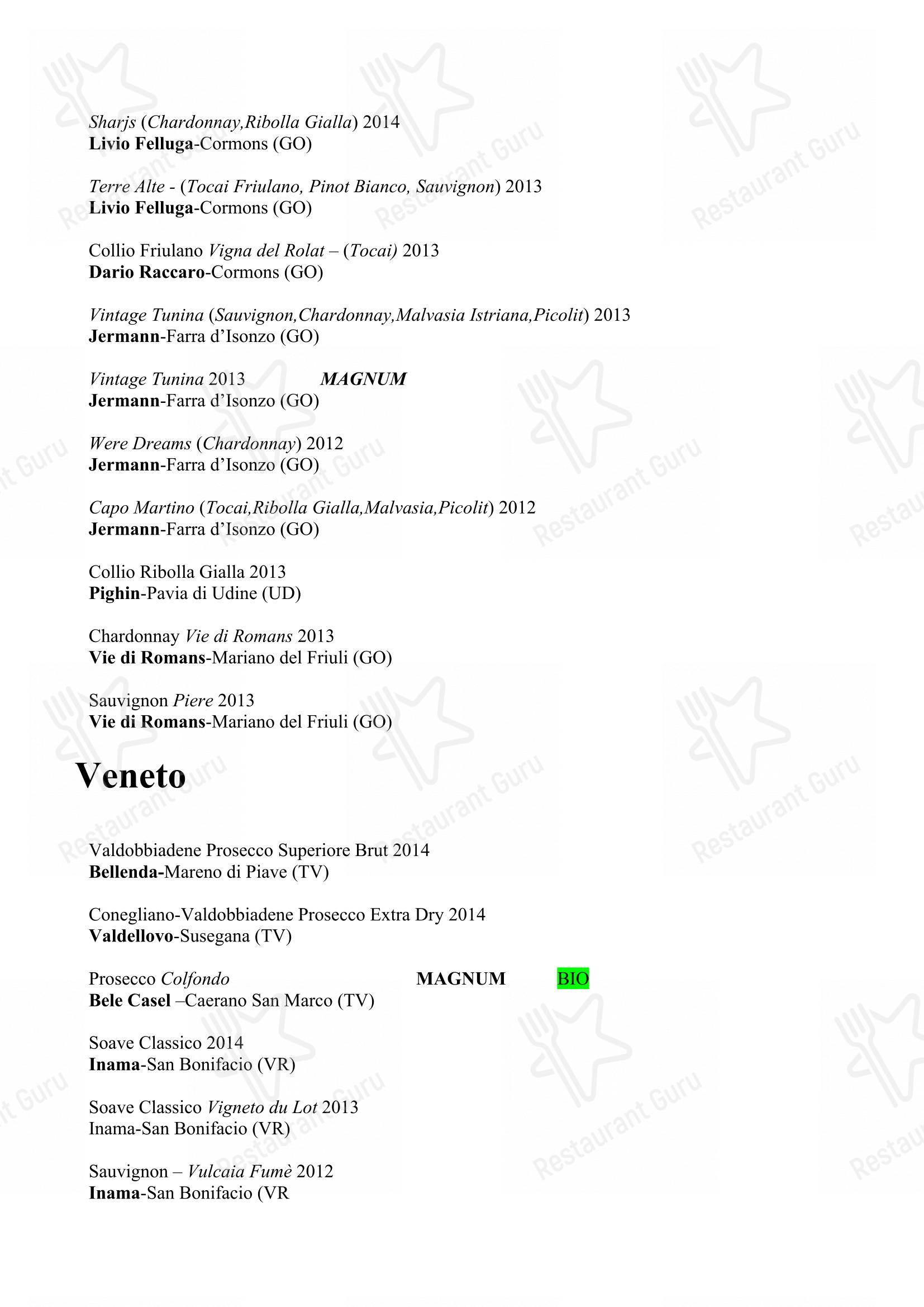 Ristorante da Fino in Riccione - 菜单