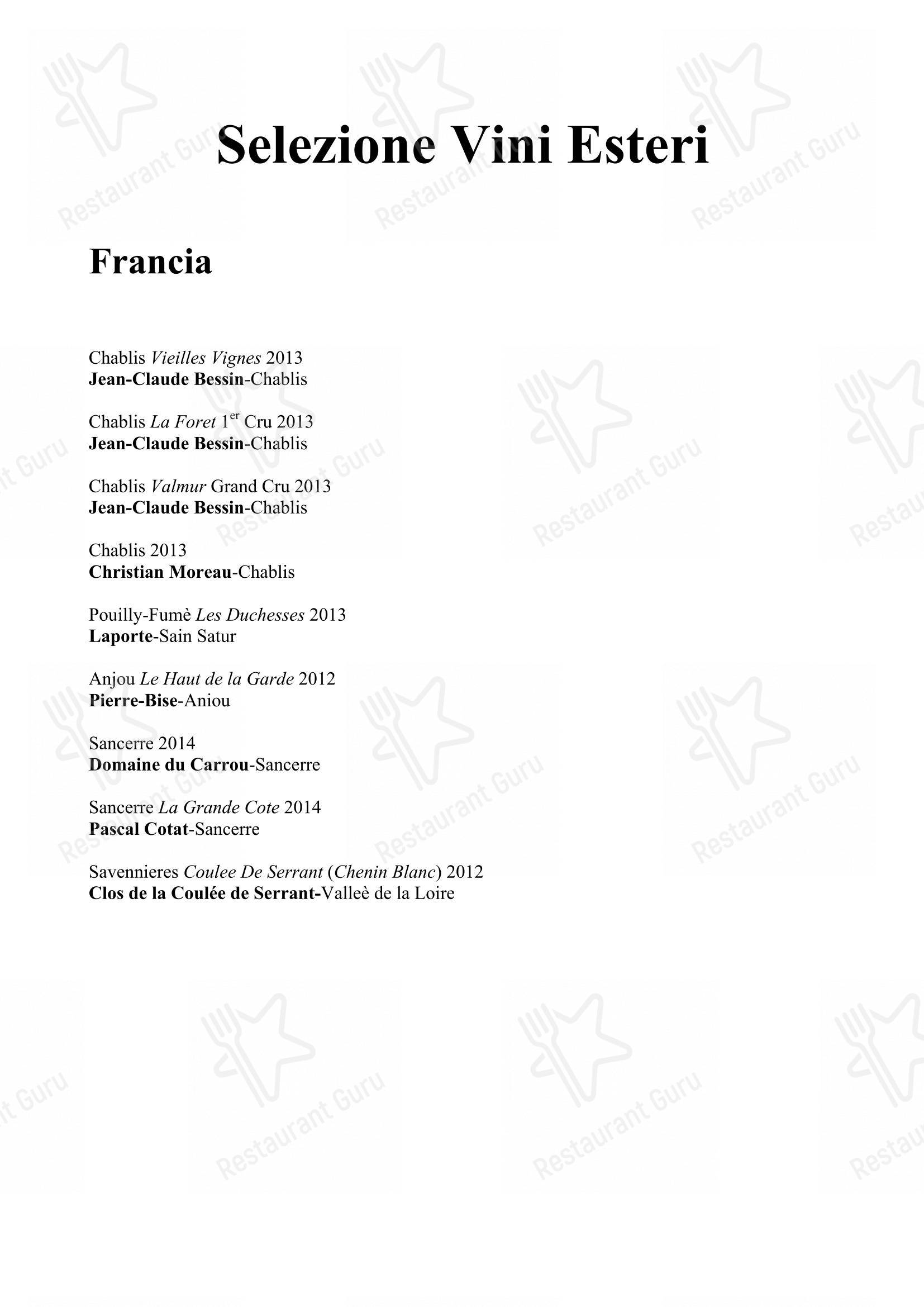 菜单 per Ristorante da Fino in Riccione