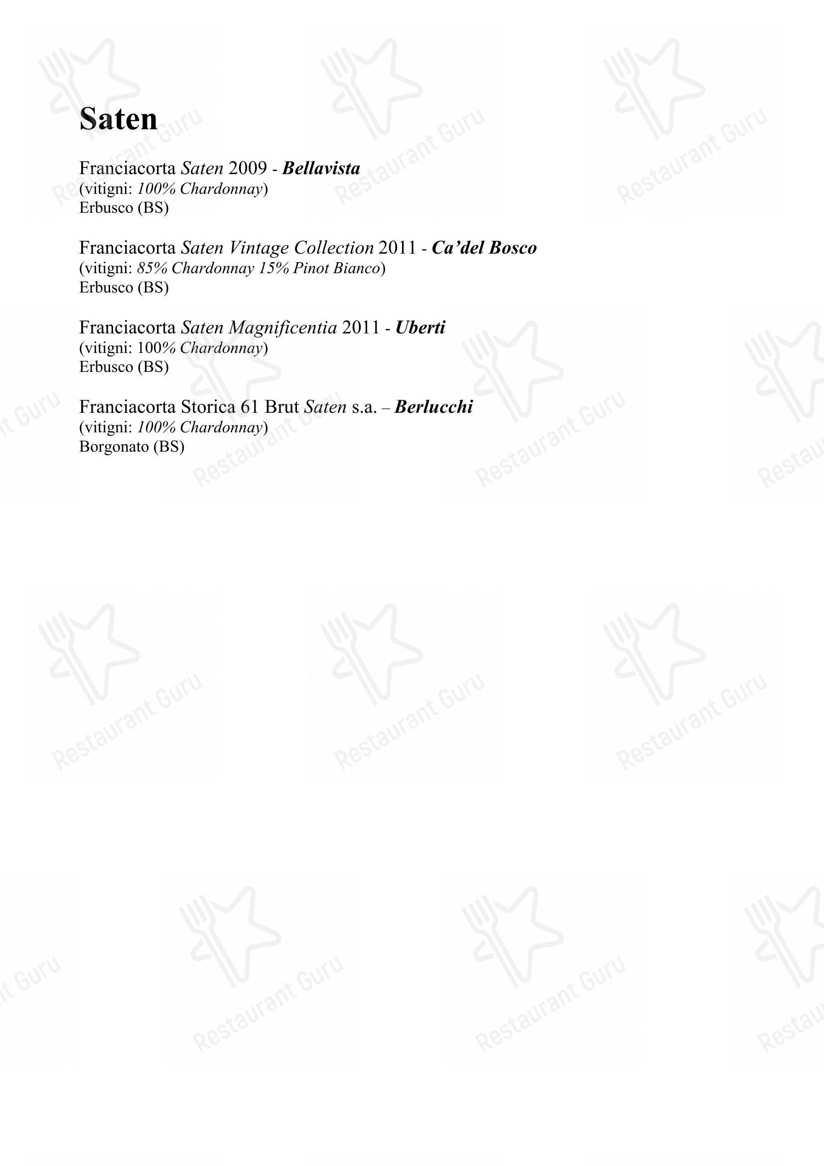 Menu di Ristorante da Fino - 菜单