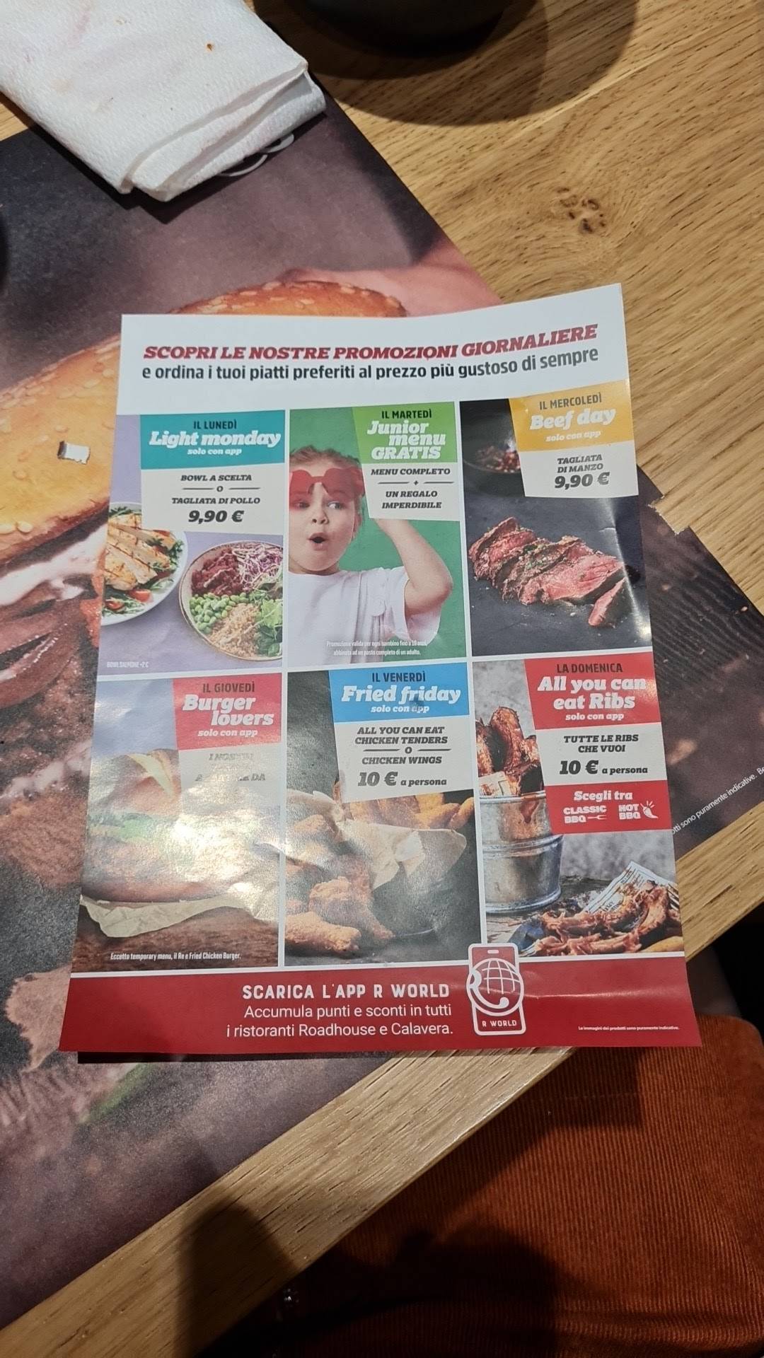 Menu di Roadhouse Restaurant Arezzo 