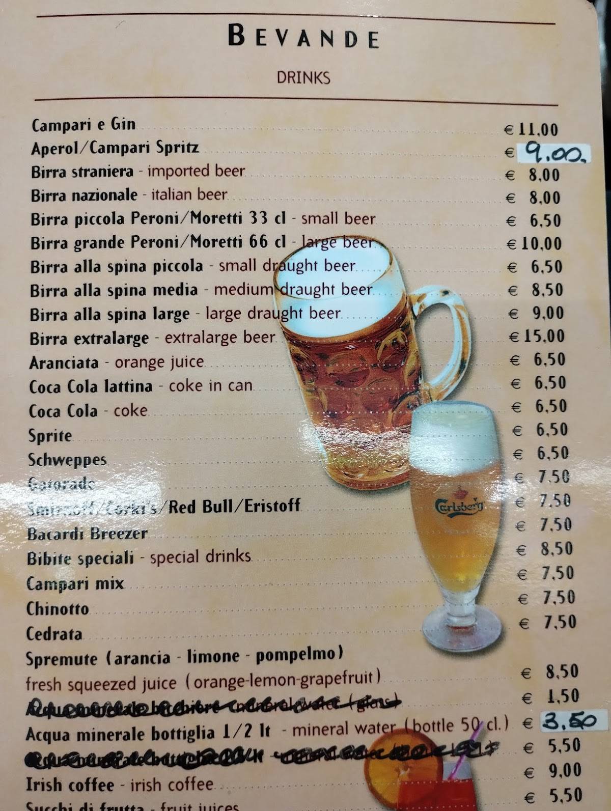 Menu di Caffetteria Antica Roma 