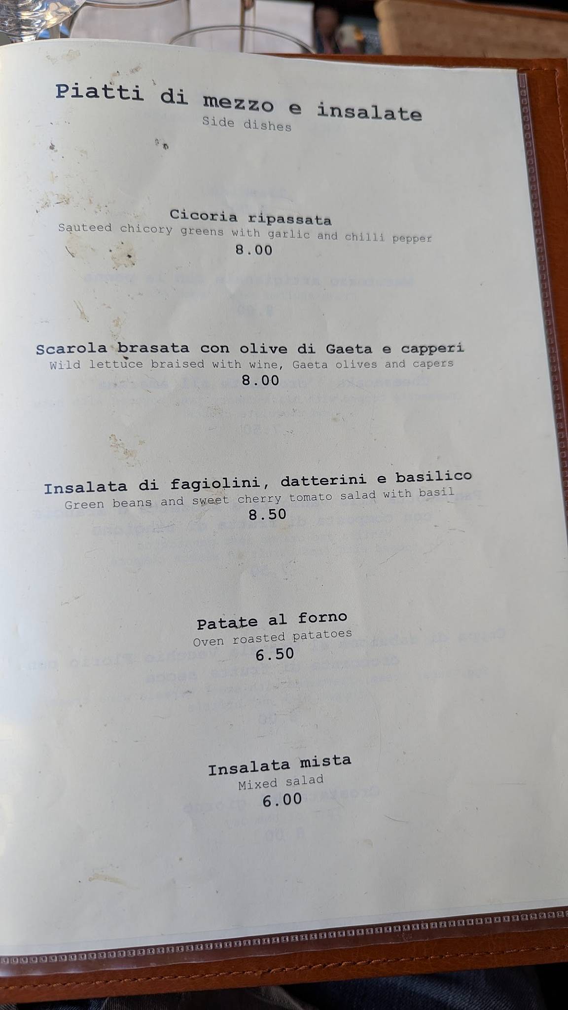 Menu di Hosteria Grappolo D'Oro 