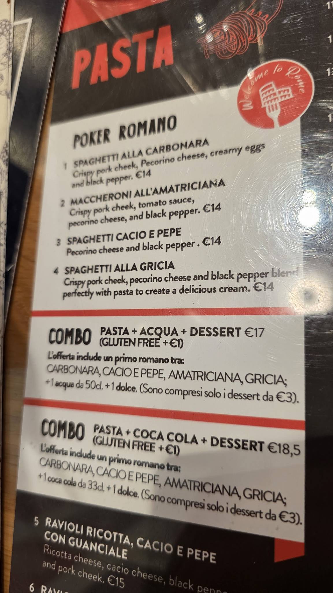 Menu di Ristorante L'Arcangelo 