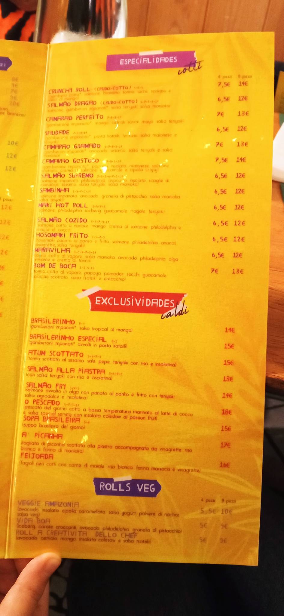 Menu di Manioka 