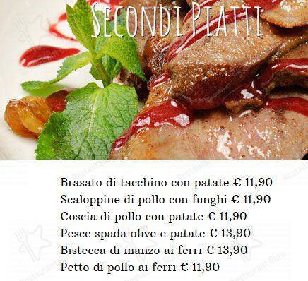 Menu di La Mela Stregata 