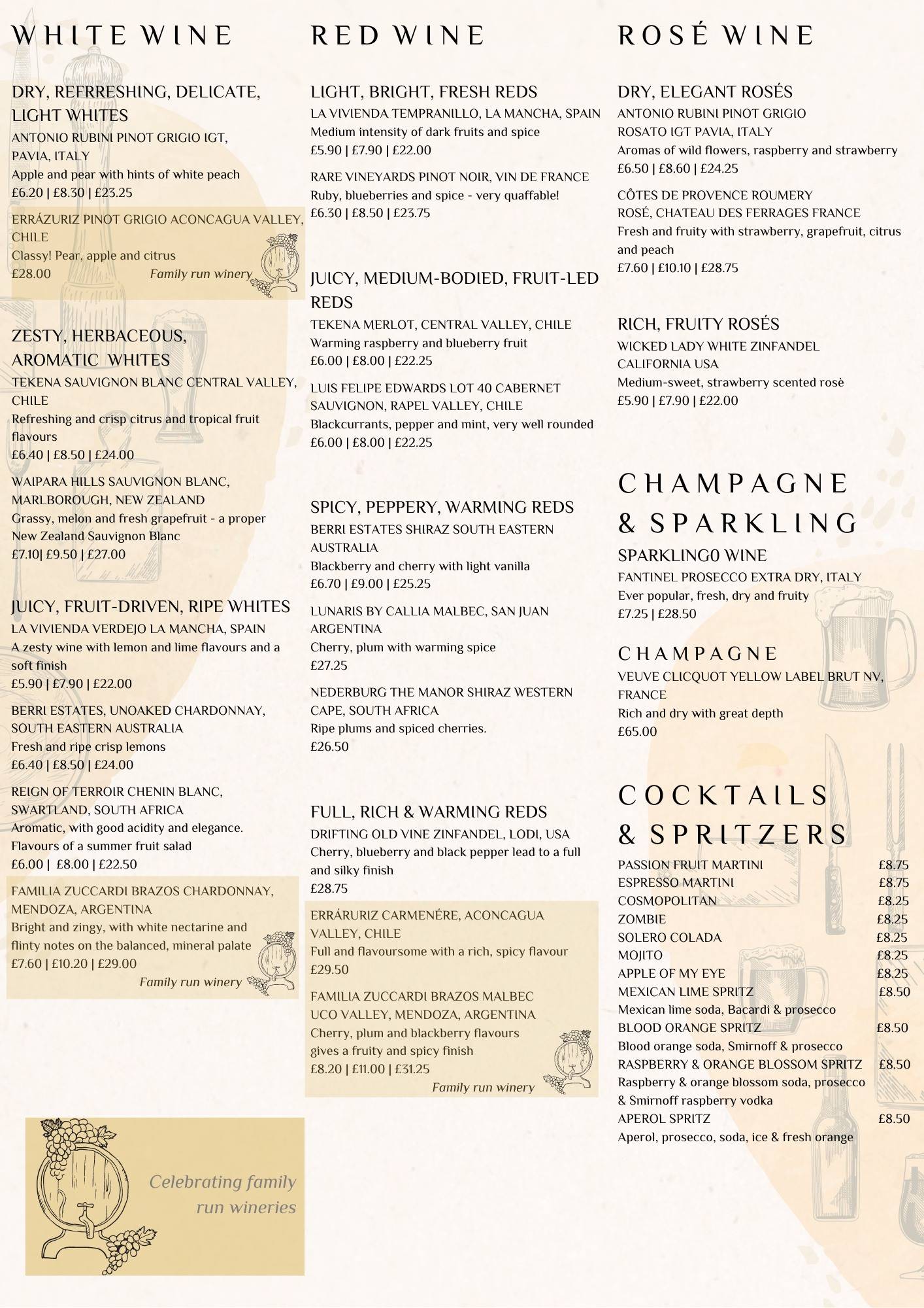 Menu at Spread Eagle pub & bar, Romiley, Hatherlow