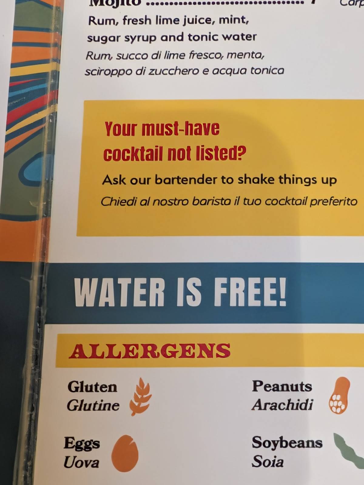 Menu di Rooster Cafe Firenze - Sant'Egidio 