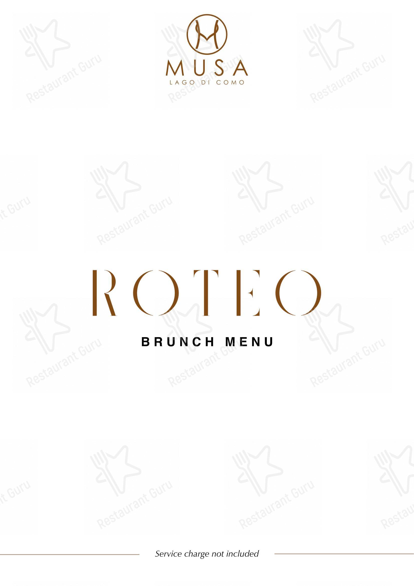 Roteo in Sala Comacina - Menu bar
