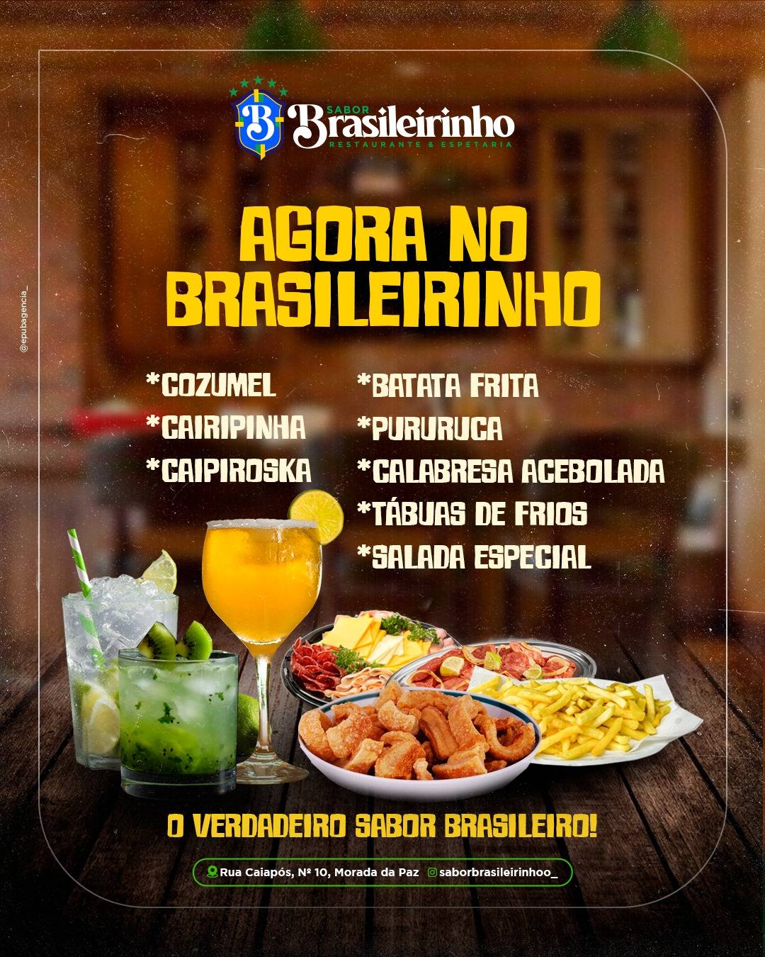 SABOR BRASILEIRINHO RESTAURANTE E ESPETARIA cardápio