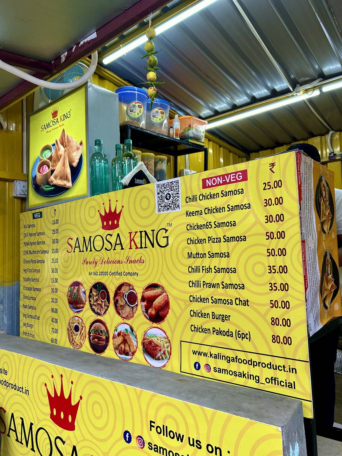 SAMOSA KING menu