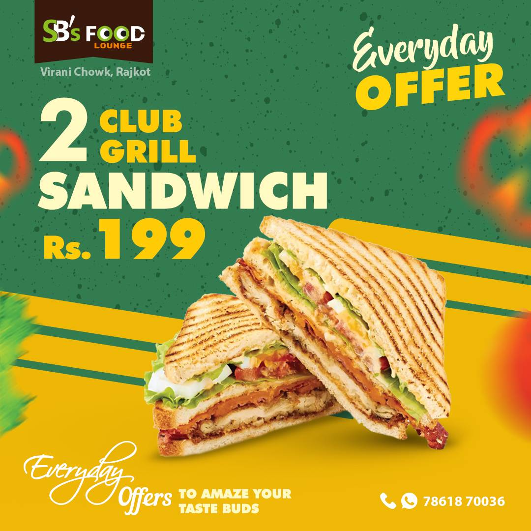 SB's Food Lounge menu