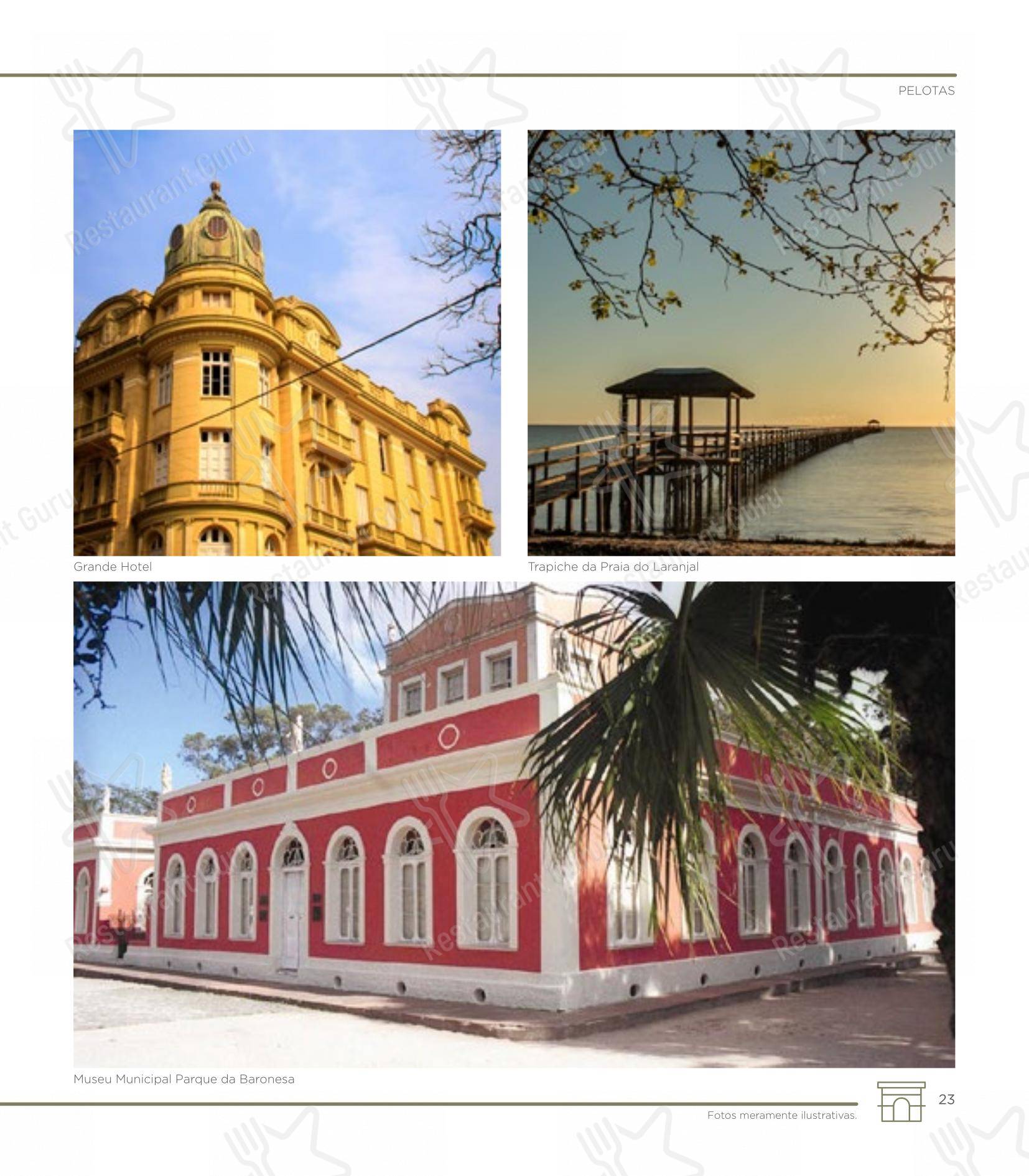 Основное меню para SESC Centro Histórico em Porto Alegre