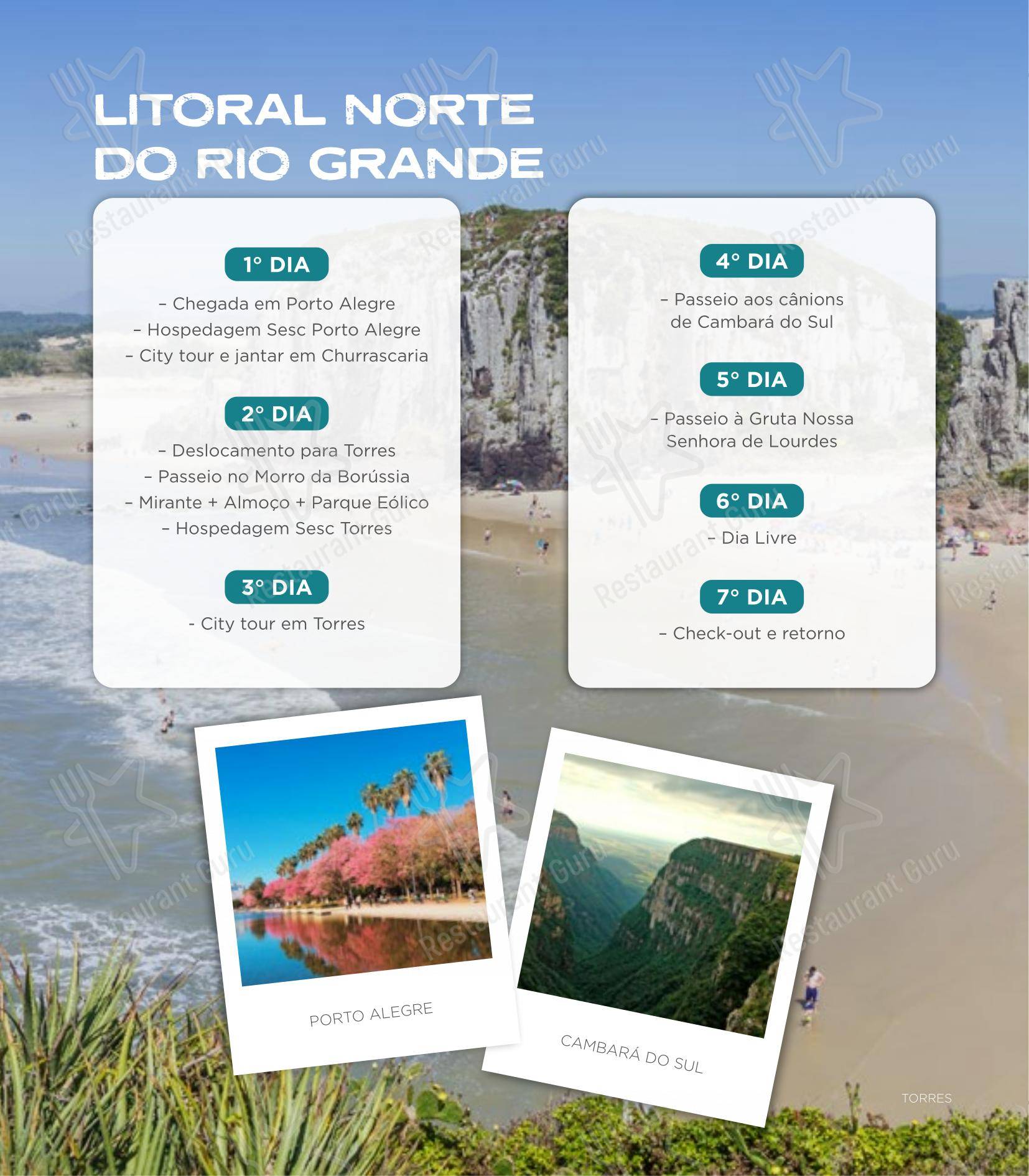 Основное меню para SESC Centro Histórico em Porto Alegre