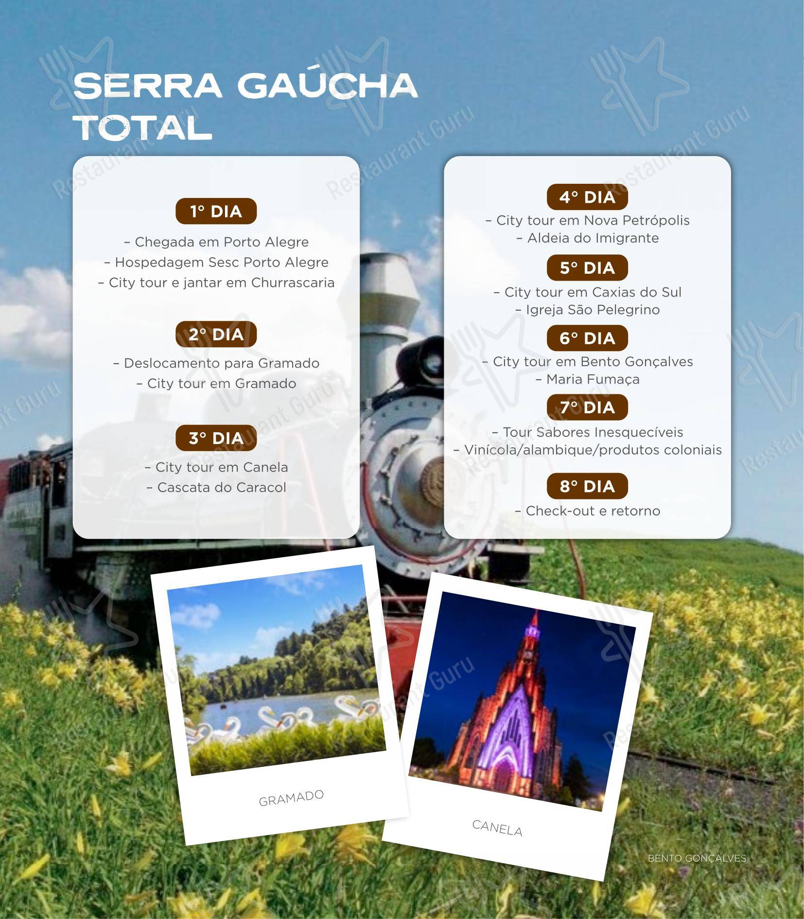 SESC Centro Histórico em Porto Alegre - Основное меню