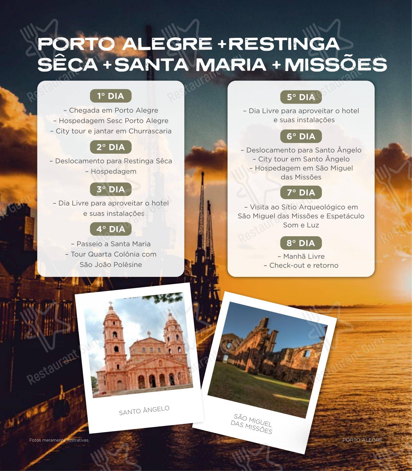 Основное меню para SESC Centro Histórico em Porto Alegre