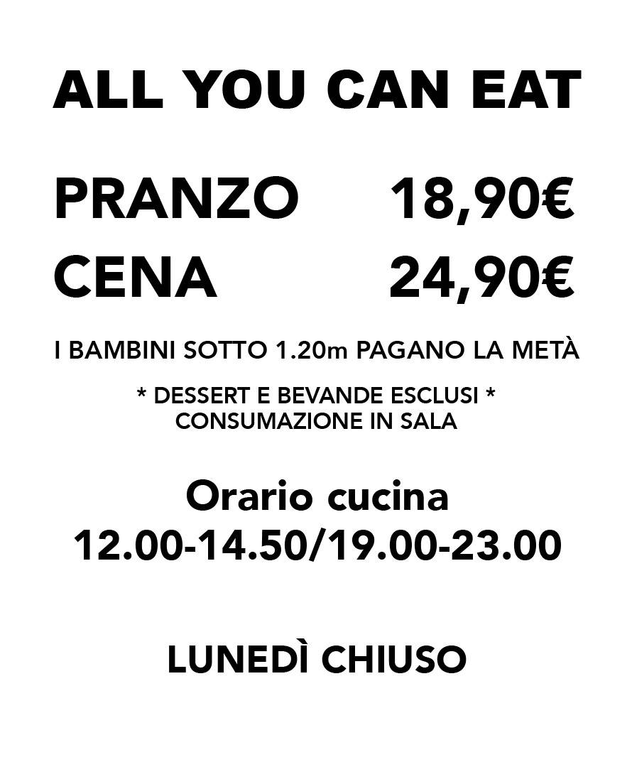 Menu di SUSHISSIMI 