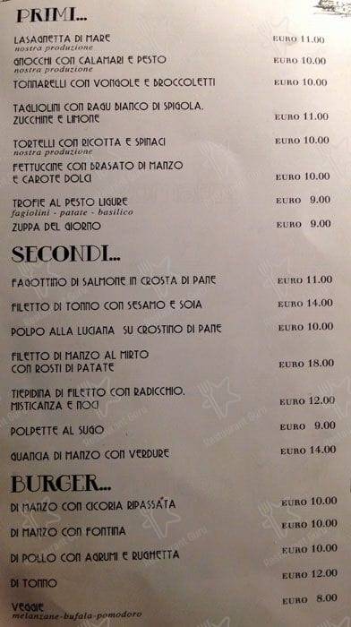 Menu de The Place by Sacco Bistrot