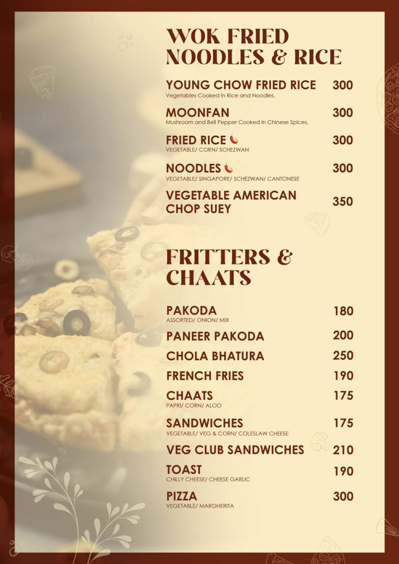 Sahbhoj - Pure Veg Restaurant menu