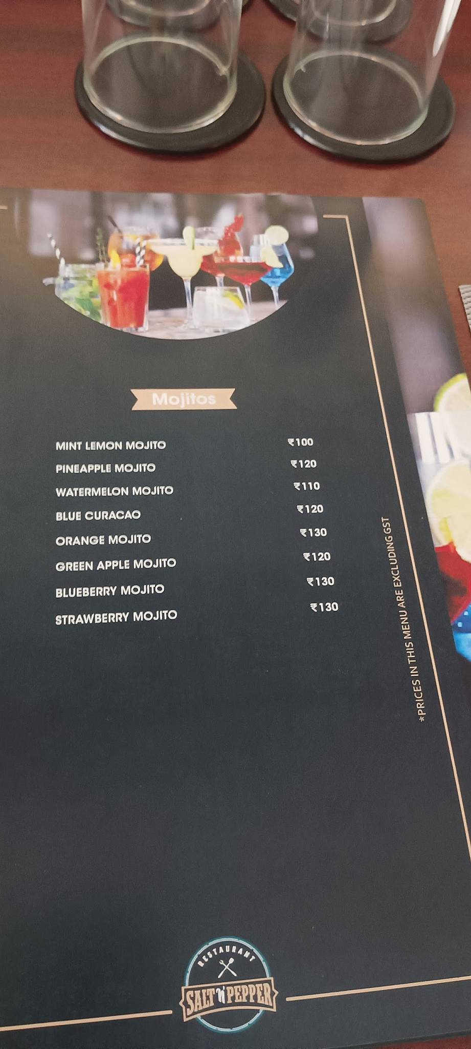 Salt 'n' Pepper menu