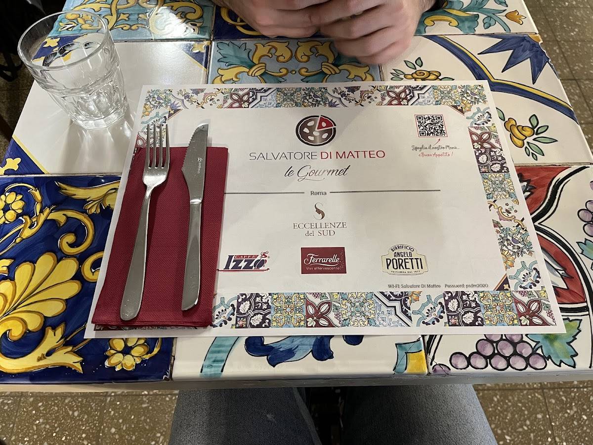 Menu di Salvatore Di Matteo Le Gourmet 