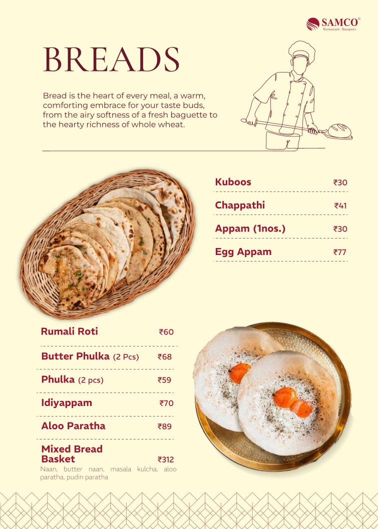 Samco Restaurant Velachery menu