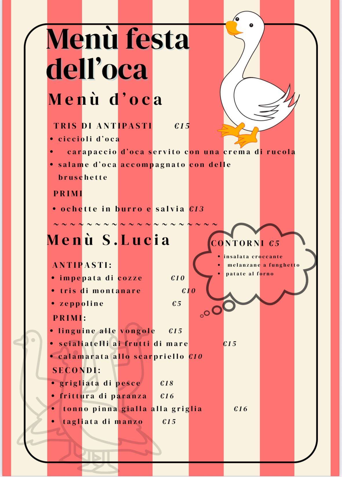 Menu di Santa Lucia 