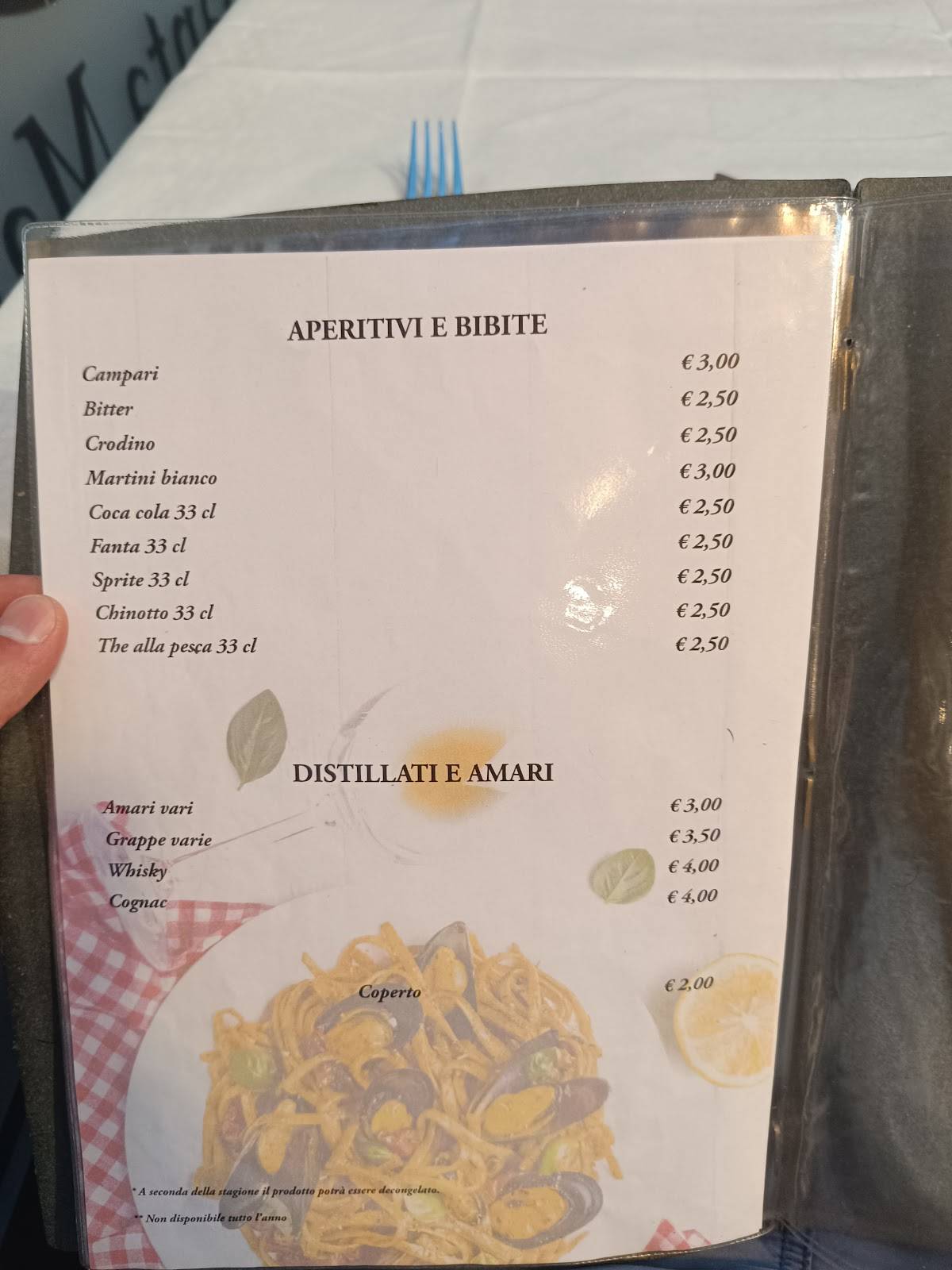 Menu di Ristorante Santa Maria 