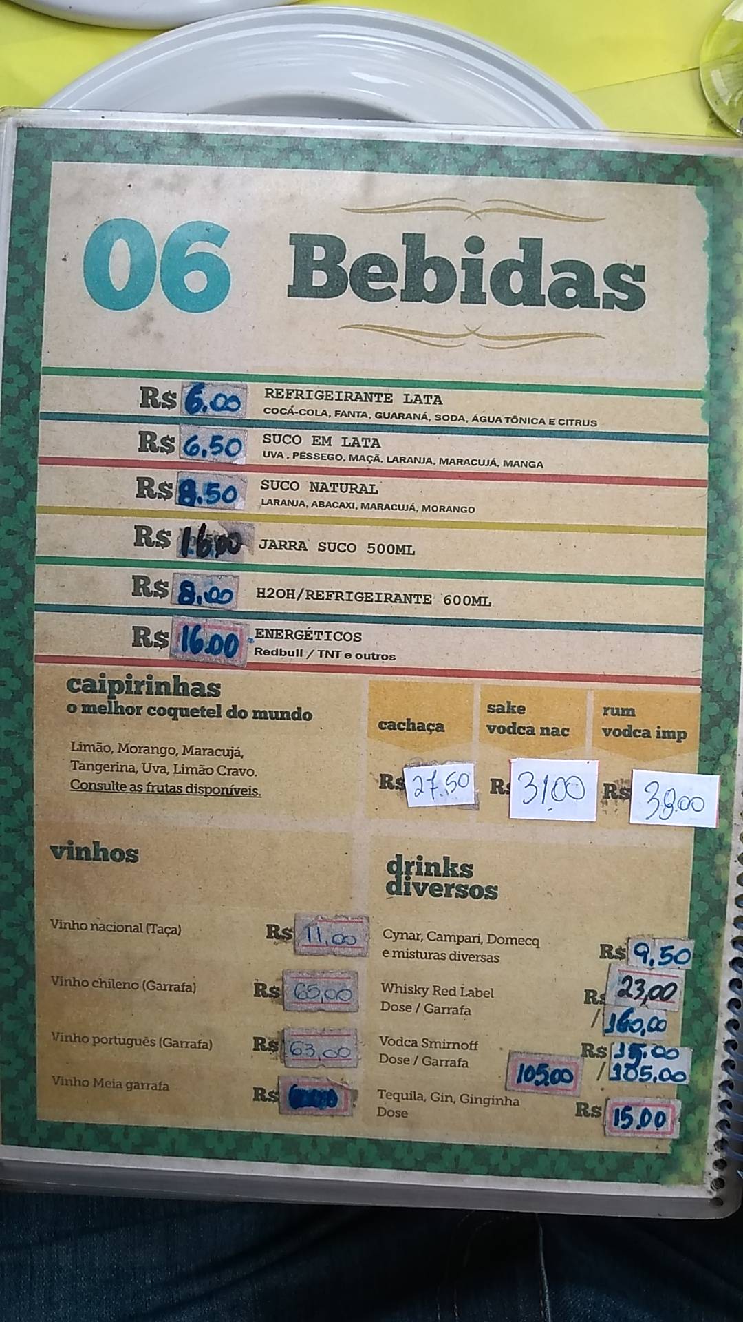 Quinta do Portuga cardápio