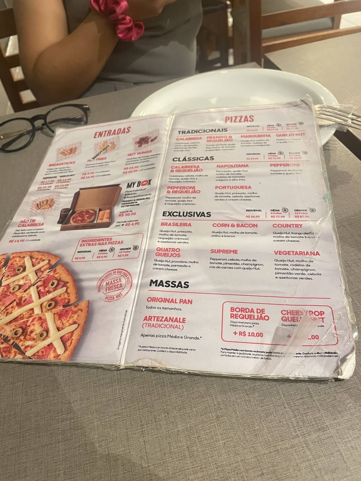 Pizza Hut cardápio