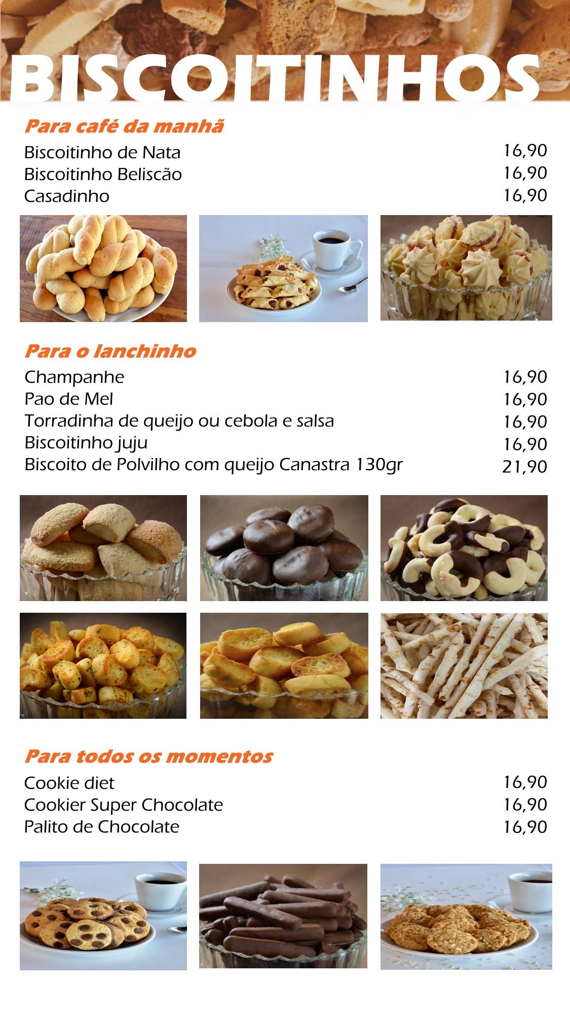 Cadiquim cardápio