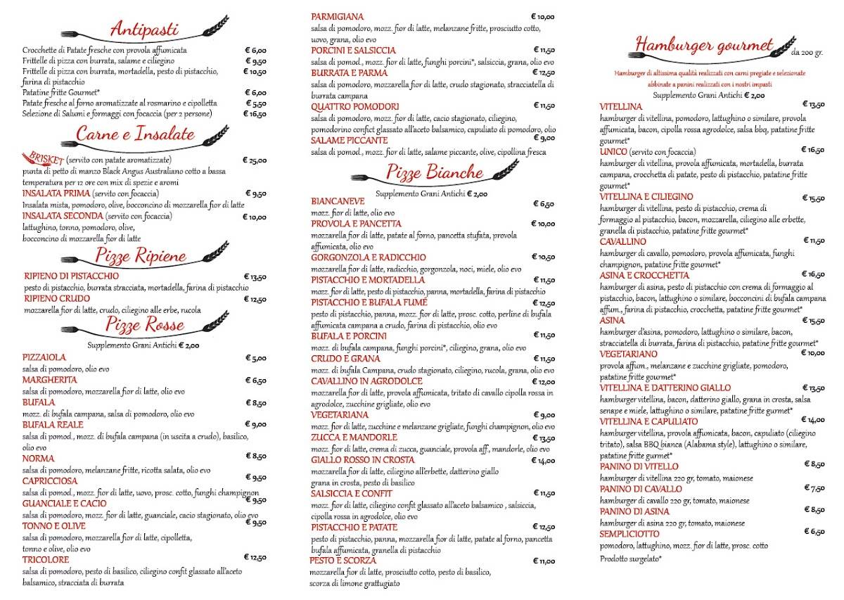 Menu di Sapori di Grano 