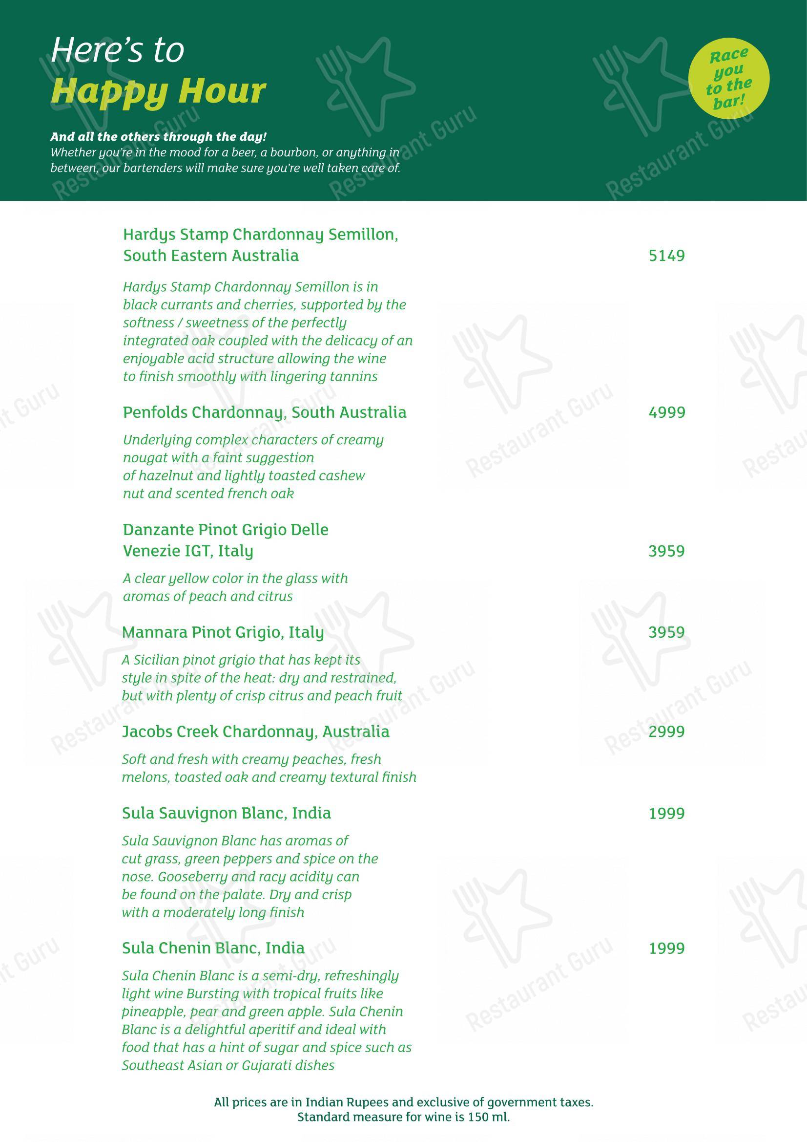 Saptami in Mumbai - Menu