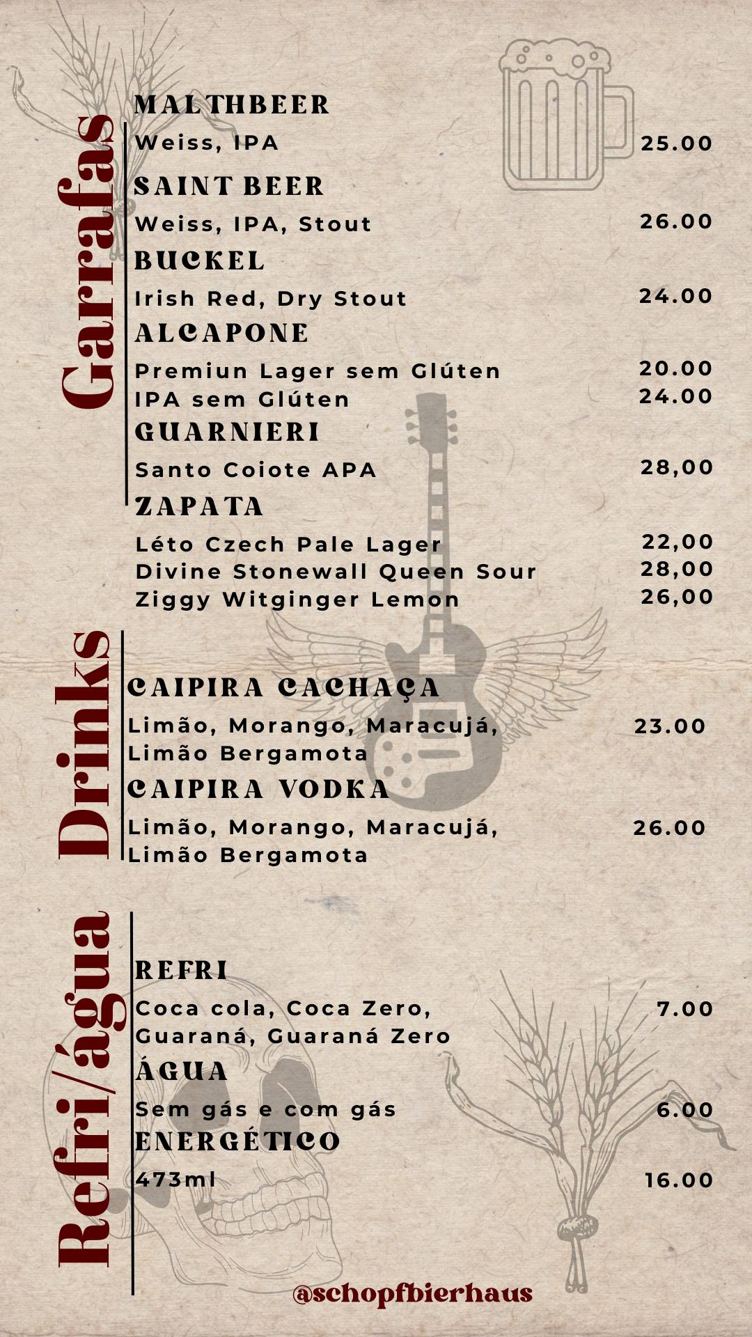 Schopf BierHaus cardápio