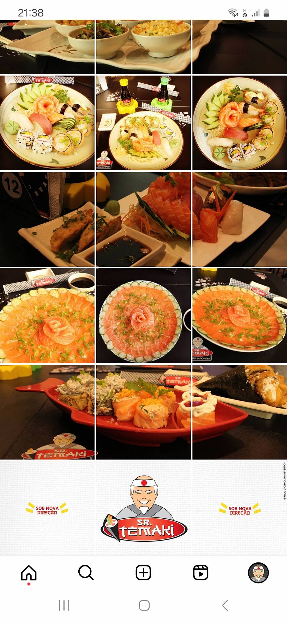 Senhor Temaki - Restaurante de Comida Japonesa cardápio