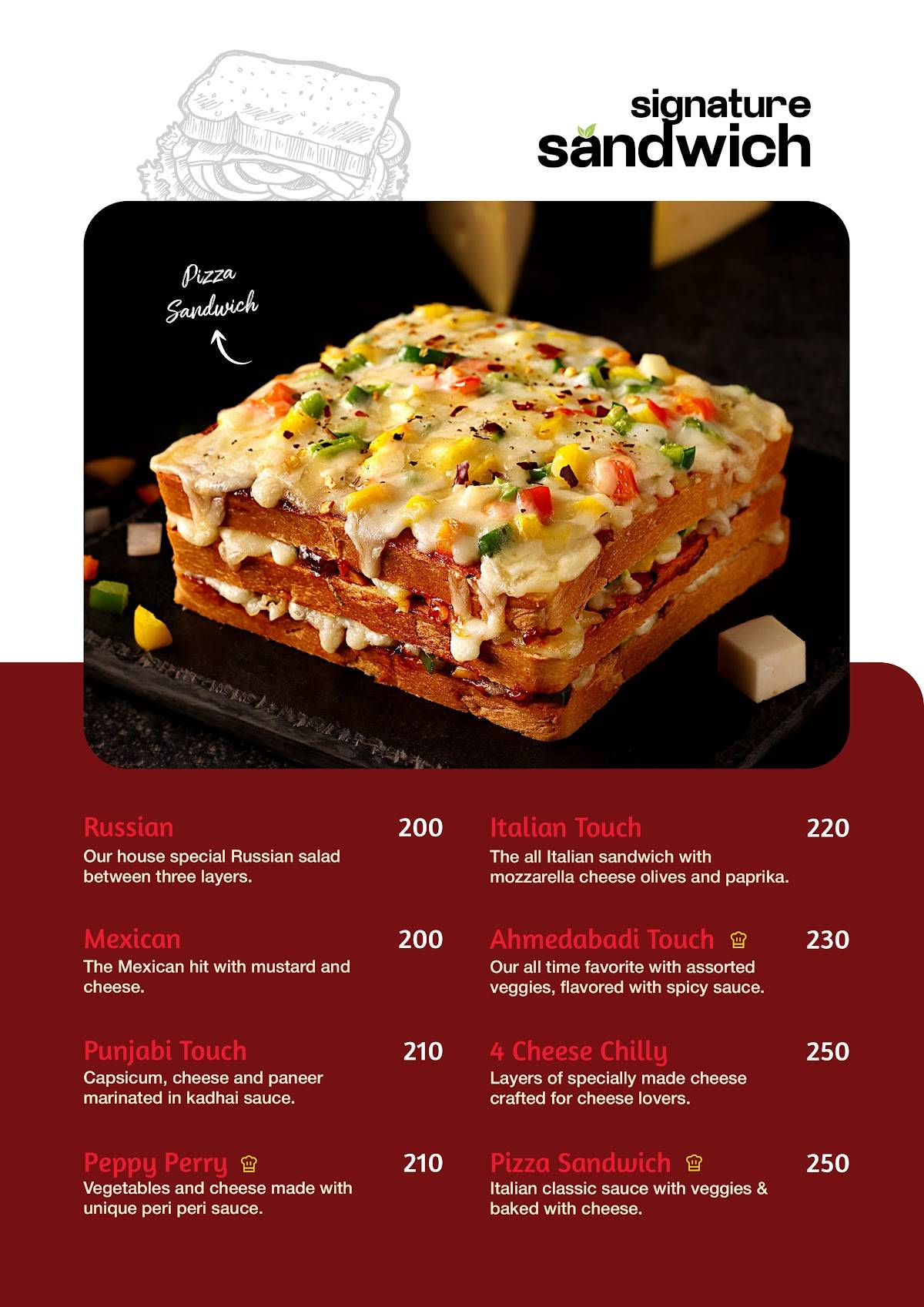 Shakti Sandwich - HL College menu