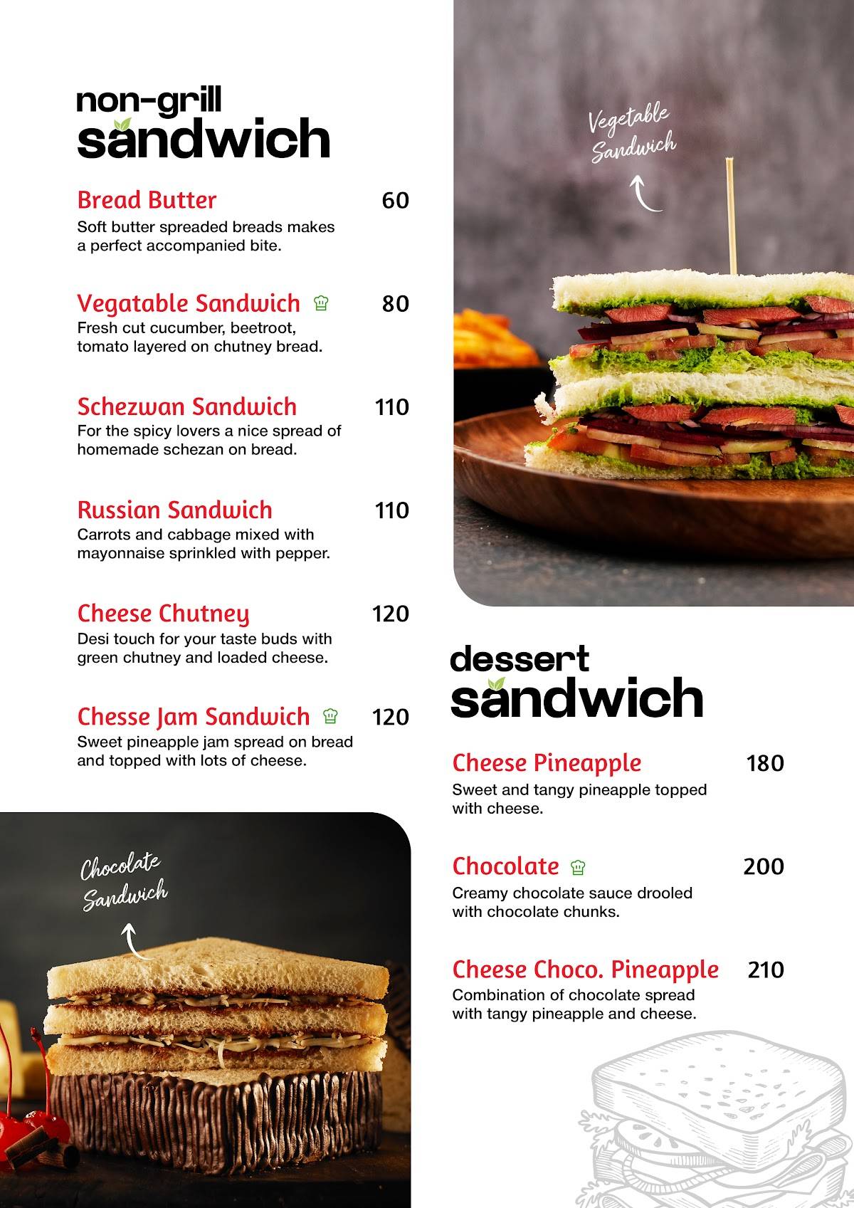 Shakti Sandwich - HL College menu
