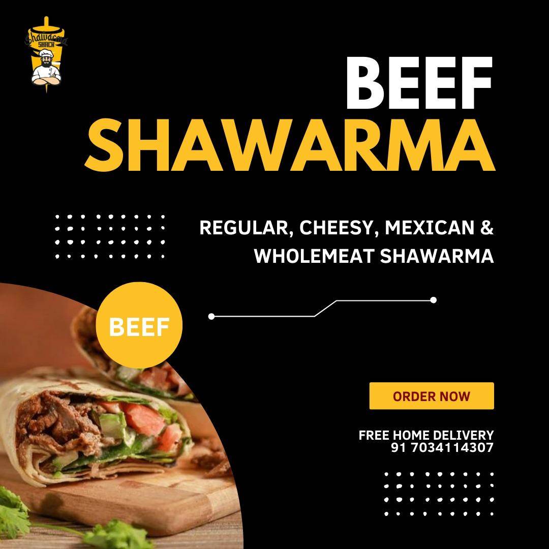 Shawarma Shack menu