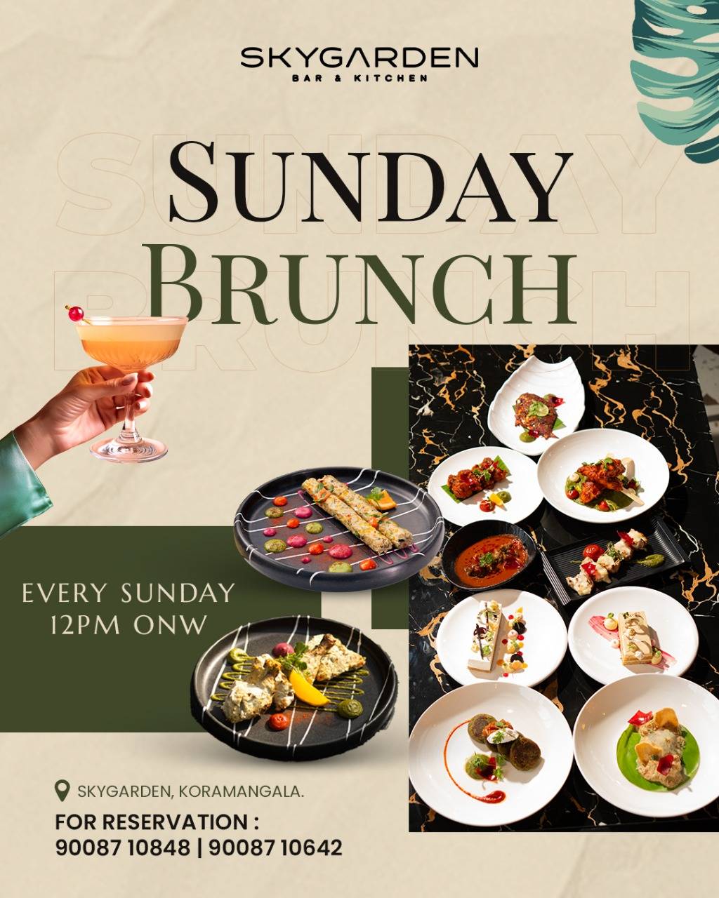 Skygarden Bar & Kitchen koramangala menu