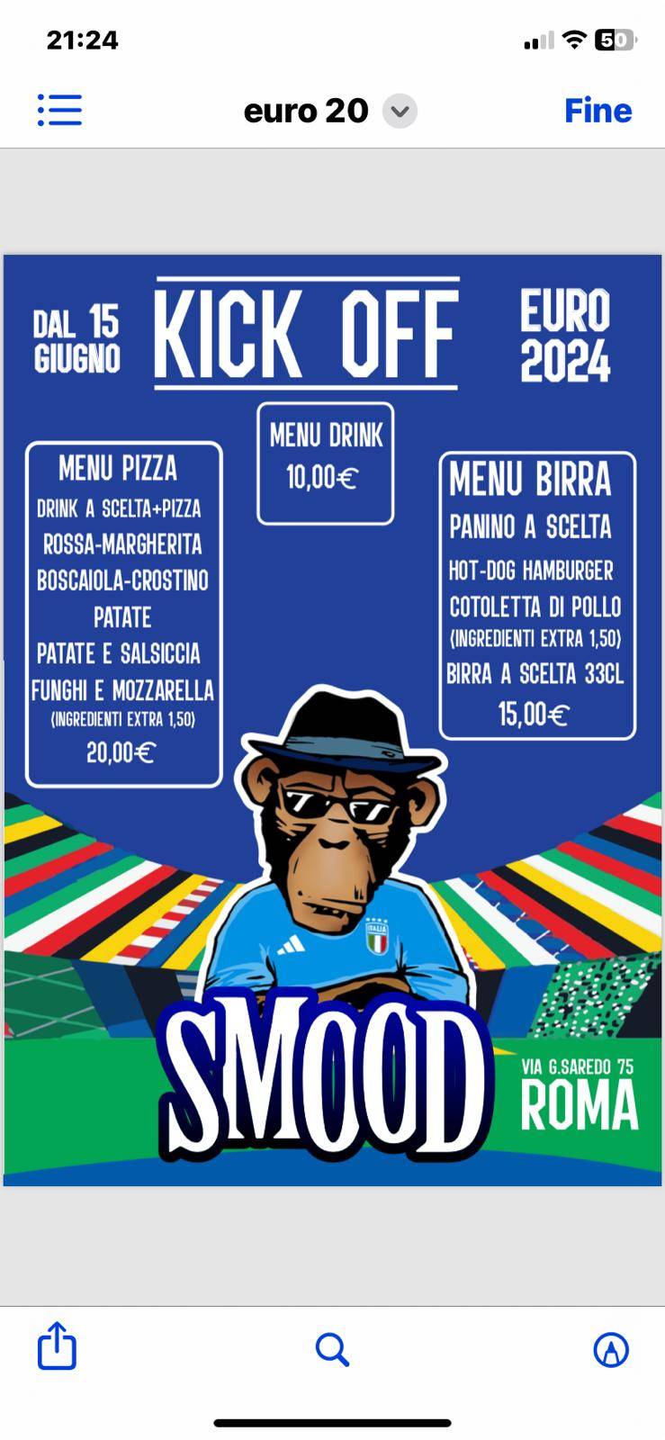 Menu de Smood
