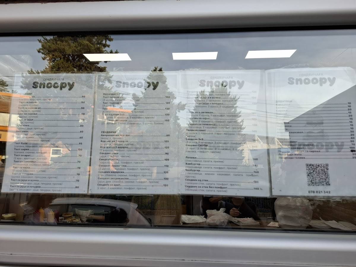 Menu de Snoopy