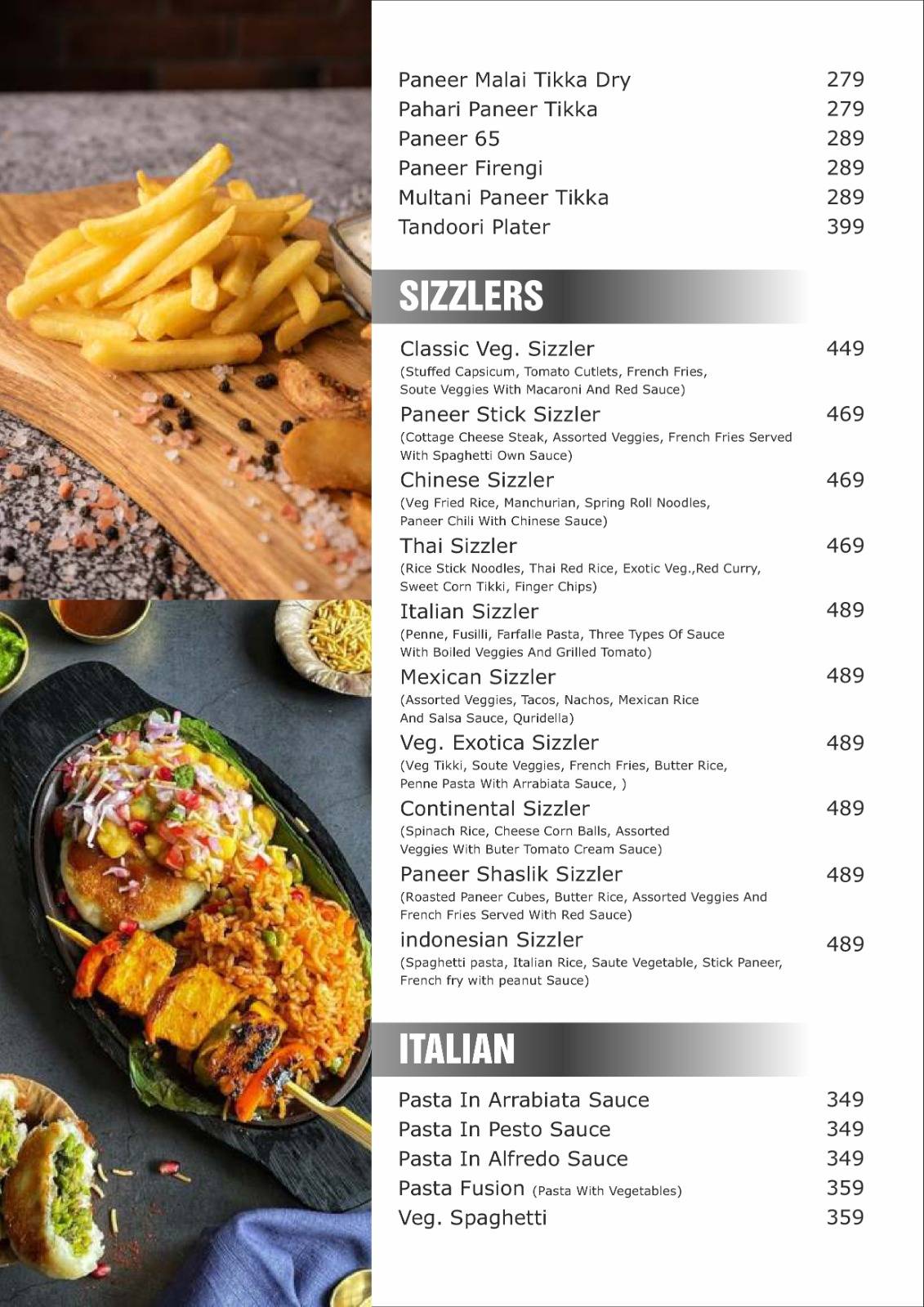 Sodam Taste and More menu