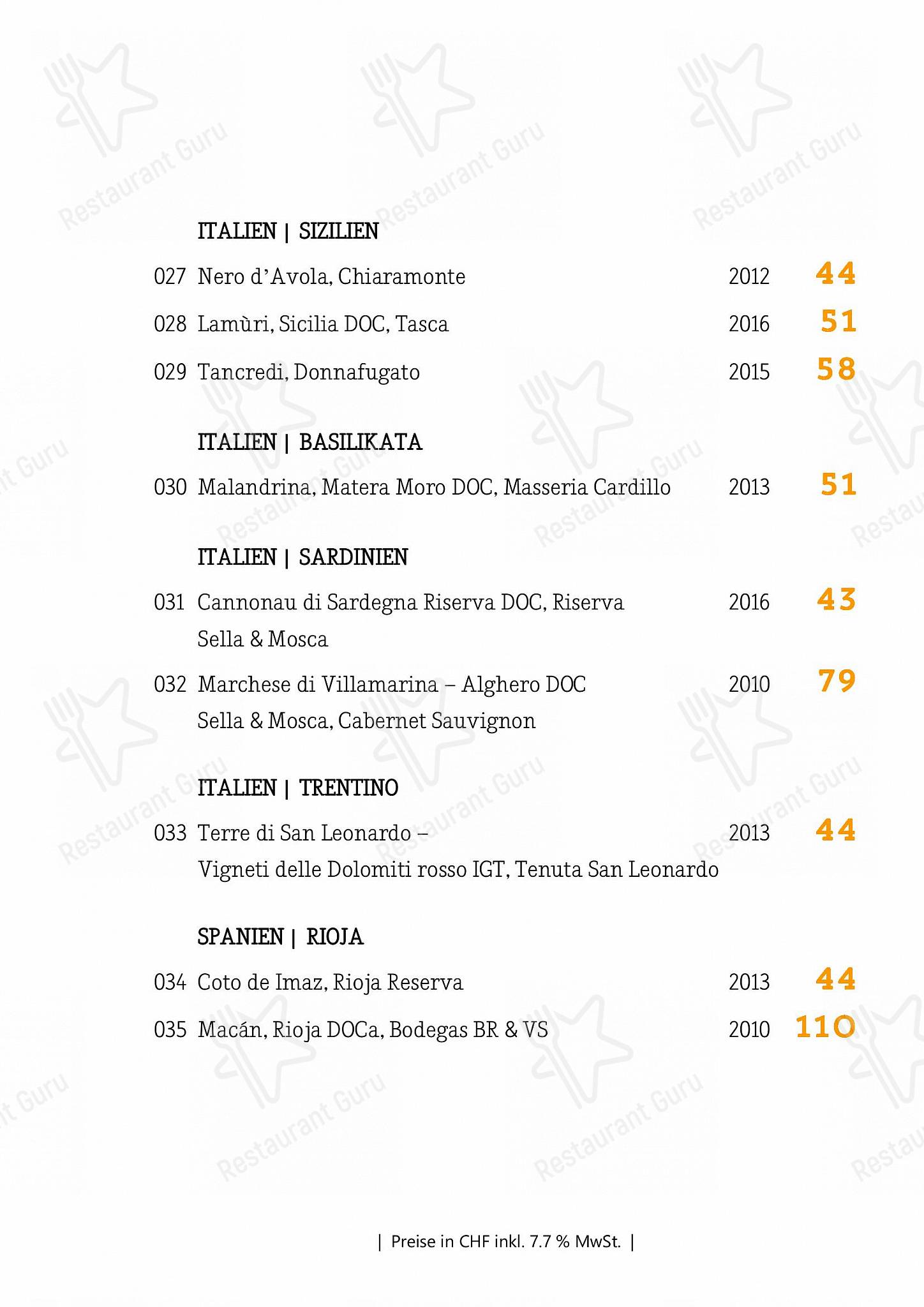 Коктейльная карта per Löwen ristorante