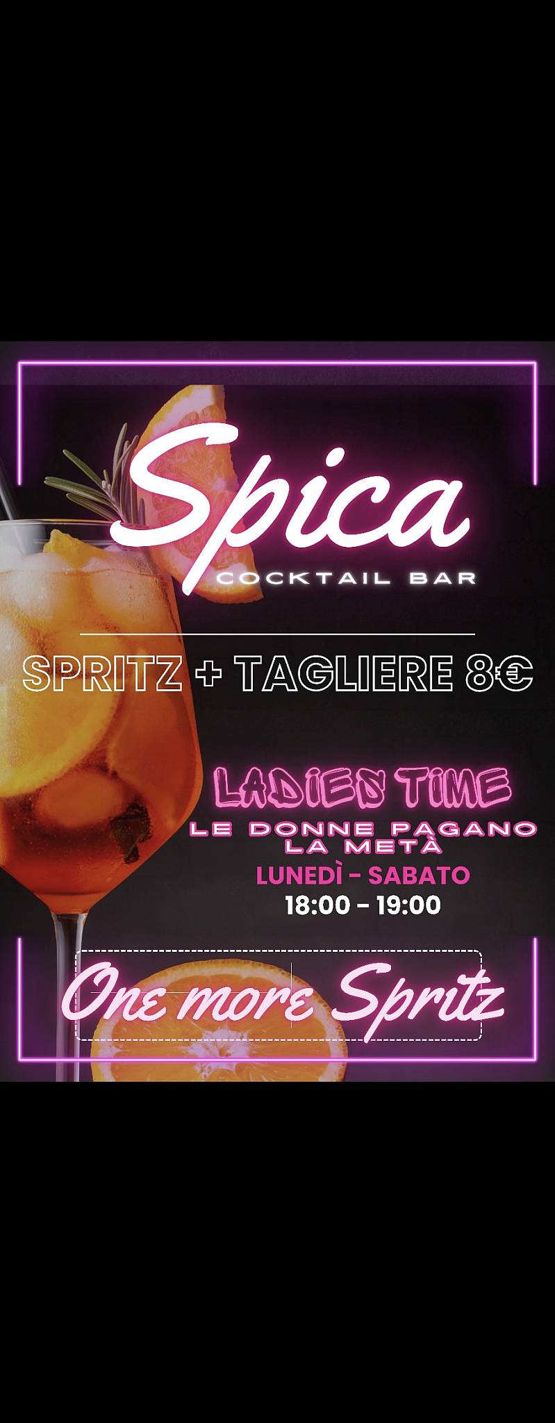 Menu di Spica Cocktail Bar 