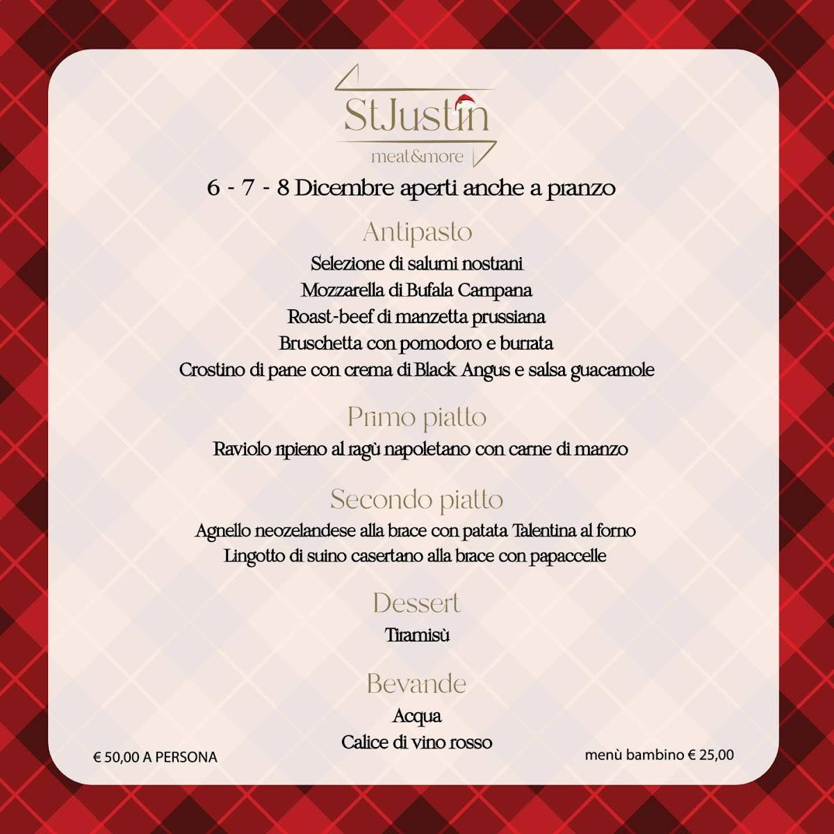 Menu di St.Justin Meat & More 