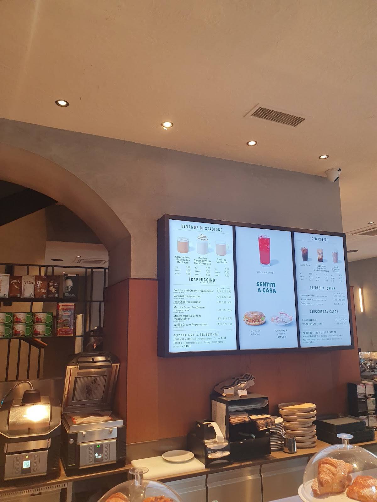 Menu di Starbucks - Milano Vercelli 