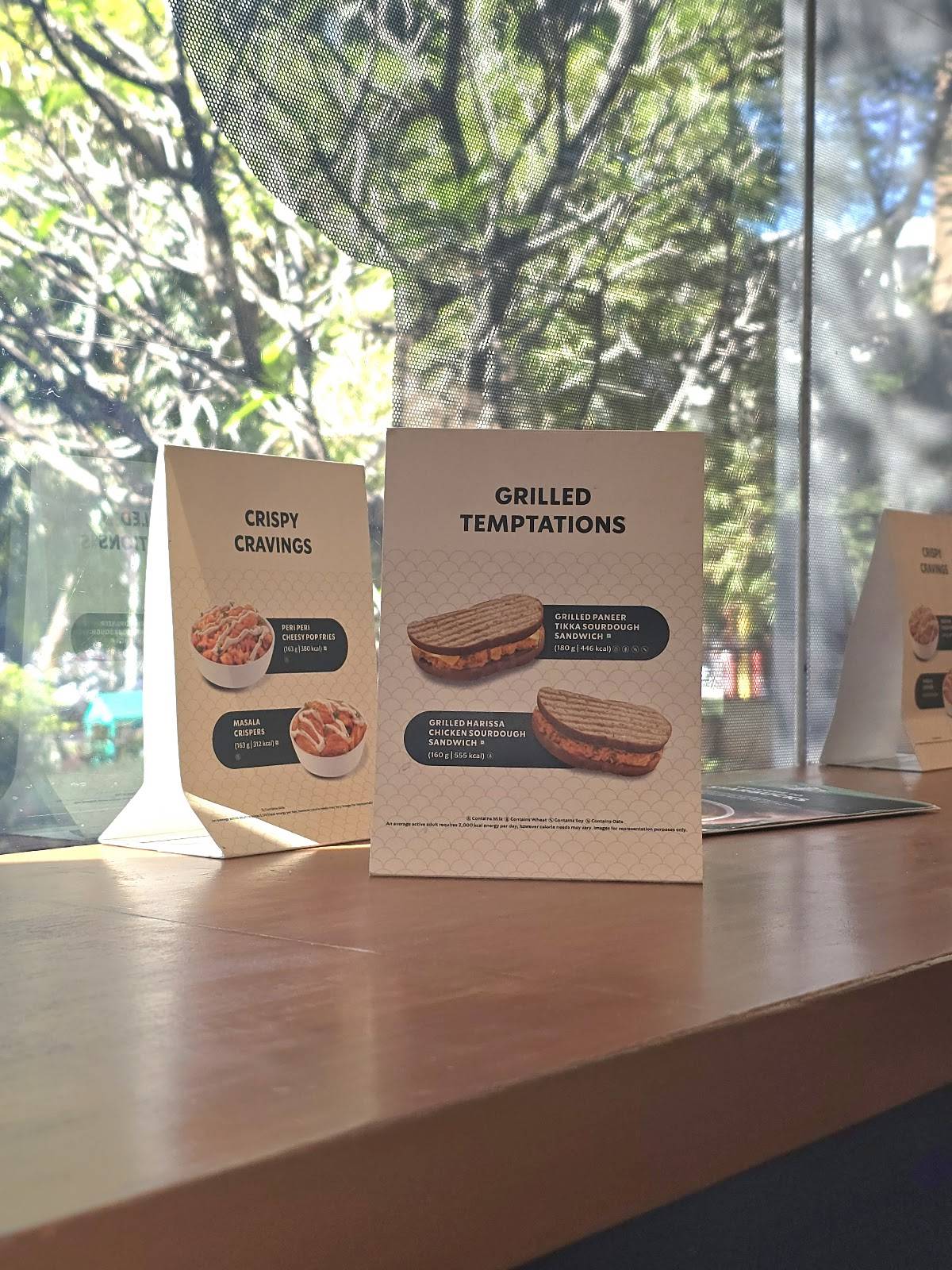 Starbucks menu
