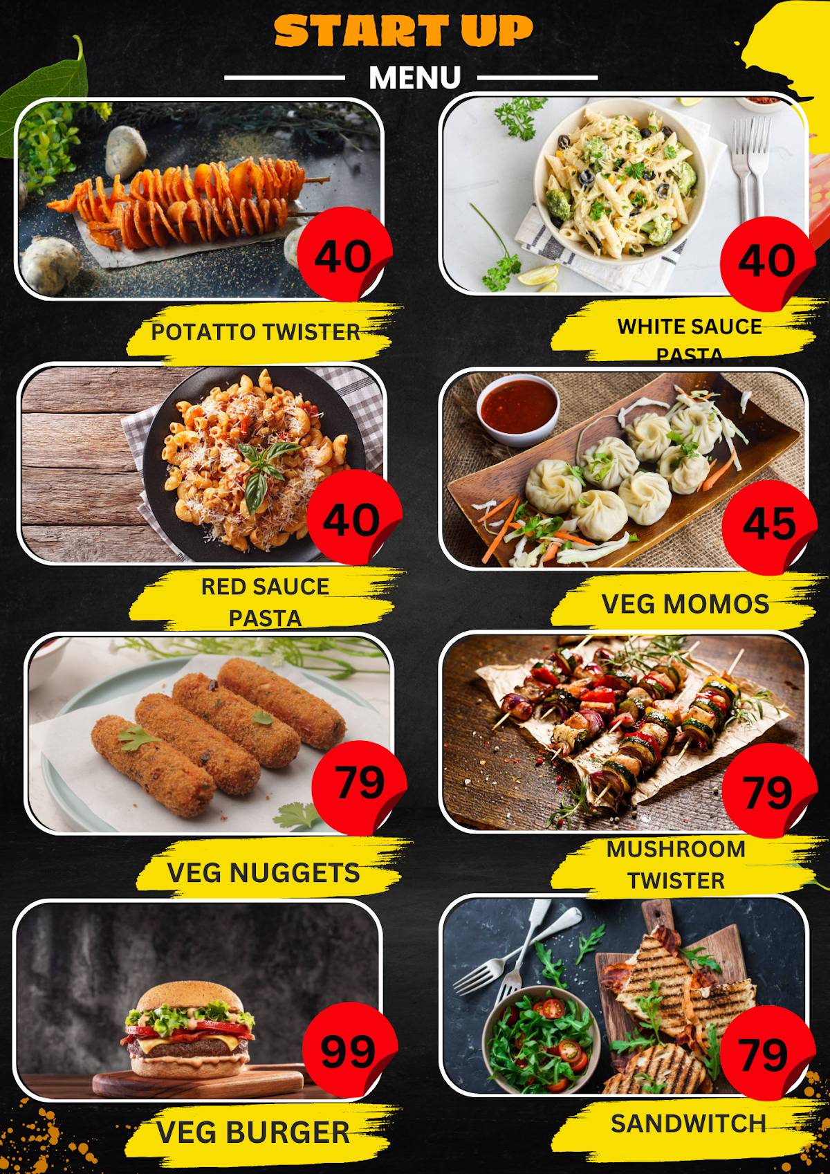 Startupka52 menu