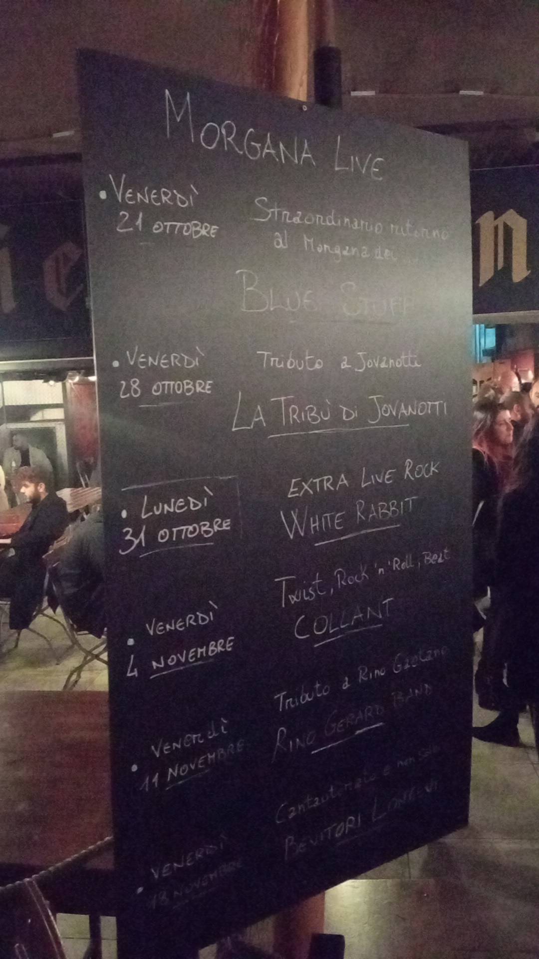 Menu di Birreria Morgana 
