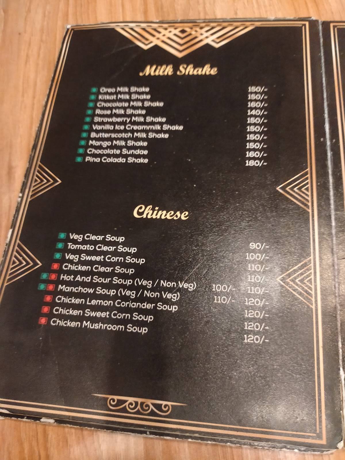 Steaming Mugs menu